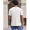 image:imageCOOFANDY Mens TShirts Short Sleeve Crew Neck T Shirts Casual Classic Basic Tee Shirts01white