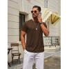 image:imageCOOFANDY Mens TShirts Short Sleeve Crew Neck T Shirts Casual Classic Basic Tee ShirtsBrown