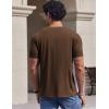 image:imageCOOFANDY Mens TShirts Short Sleeve Crew Neck T Shirts Casual Classic Basic Tee ShirtsBrown