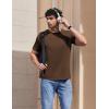 image:imageCOOFANDY Mens TShirts Short Sleeve Crew Neck T Shirts Casual Classic Basic Tee ShirtsBrown