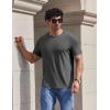 image:imageCOOFANDY Mens TShirts Short Sleeve Crew Neck T Shirts Casual Classic Basic Tee ShirtsDark Grey