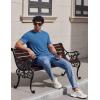 image:imageCOOFANDY Mens TShirts Short Sleeve Crew Neck T Shirts Casual Classic Basic Tee ShirtsDenim Blue