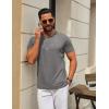 image:imageCOOFANDY Mens TShirts Short Sleeve Crew Neck T Shirts Casual Classic Basic Tee ShirtsLight Grey