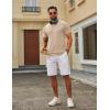 image:imageCOOFANDY Mens TShirts Short Sleeve Crew Neck T Shirts Casual Classic Basic Tee ShirtsLight Khaki