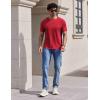 image:imageCOOFANDY Mens TShirts Short Sleeve Crew Neck T Shirts Casual Classic Basic Tee ShirtsRed