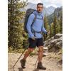image:imageCOOFANDY Mens UPF 50 Sun Protection Hoodie with Mask Lightweight Long Sleeve SPF Fishing Shirts UV Hiking Running Rash GuardLight Blue
