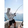 image:imageCOOFANDY Mens UPF 50 Sun Protection Hoodie with Mask Lightweight Long Sleeve SPF Fishing Shirts UV Hiking Running Rash GuardLight Gray