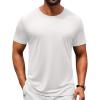 image:imageCOOFANDY Mens TShirts Short Sleeve Crew Neck T Shirts Casual Classic Basic Tee Shirts01white