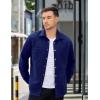 image:imageCOOFANDY Mens Shacket Long Sleeve Shirt Jacket with Pockets Lightweight Quilted Overshirt