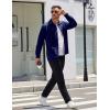 image:imageCOOFANDY Mens Shacket Long Sleeve Shirt Jacket with Pockets Lightweight Quilted Overshirt