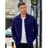 image:imageCOOFANDY Mens Shacket Long Sleeve Shirt Jacket with Pockets Lightweight Quilted Overshirt
