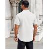 image:imageCOOFANDY Mens Short Sleeve Button Down Casual Dress Shirt with Pocket