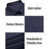 image:imageCOOFANDY Mens Short Sleeve Shirt Casual Button Up Shirts for Men Navy Blue Large