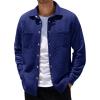image:imageCOOFANDY Mens Shacket Long Sleeve Shirt Jacket with Pockets Lightweight Quilted Overshirt