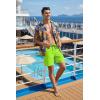 image:imageCOOFANDY Mens 7 Swim Trunks with Compression Liner Stretch Swimming Shorts with Zipper PocketsFluorescent Green