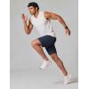 image:imageCOOFANDY Mens Gym Workout Shorts Quick Dry Athletic LooseFit Lightweight Running Shorts with Zipper PocketsBlack Iris