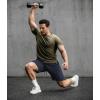 image:imageCOOFANDY Mens Gym Workout Shorts Quick Dry Athletic LooseFit Lightweight Running Shorts with Zipper PocketsBlack Iris