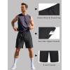 image:imageCOOFANDY Mens Gym Workout Shorts Quick Dry Athletic LooseFit Lightweight Running Shorts with Zipper PocketsBlack Onyx