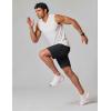 image:imageCOOFANDY Mens Gym Workout Shorts Quick Dry Athletic LooseFit Lightweight Running Shorts with Zipper PocketsBlack Onyx
