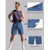 image:imageCOOFANDY Mens Gym Workout Shorts Quick Dry Athletic LooseFit Lightweight Running Shorts with Zipper PocketsDark Blue