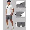 image:imageCOOFANDY Mens Gym Workout Shorts Quick Dry Athletic LooseFit Lightweight Running Shorts with Zipper PocketsDark Gray