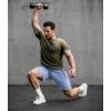 image:imageCOOFANDY Mens Gym Workout Shorts Quick Dry Athletic LooseFit Lightweight Running Shorts with Zipper PocketsLight Blue