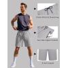 image:imageCOOFANDY Mens Gym Workout Shorts Quick Dry Athletic LooseFit Lightweight Running Shorts with Zipper PocketsQuiet Gray