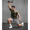 image:imageCOOFANDY Mens Gym Workout Shorts Quick Dry Athletic LooseFit Lightweight Running Shorts with Zipper PocketsQuiet Gray