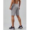 image:imageCOOFANDY Mens Gym Workout Shorts Quick Dry Athletic LooseFit Lightweight Running Shorts with Zipper PocketsQuiet Gray