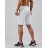 image:imageCOOFANDY Mens Gym Workout Shorts Quick Dry Athletic LooseFit Lightweight Running Shorts with Zipper PocketsWhite