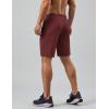 image:imageCOOFANDY Mens Gym Workout Shorts Quick Dry Athletic LooseFit Lightweight Running Shorts with Zipper PocketsWine Red