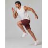 image:imageCOOFANDY Mens Gym Workout Shorts Quick Dry Athletic LooseFit Lightweight Running Shorts with Zipper PocketsWine Red