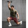 image:imageCOOFANDY Mens Gym Workout Shorts Quick Dry Athletic LooseFit Lightweight Running Shorts with Zipper PocketsWine Red