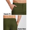 image:imageCOOFANDY Mens Casual Shorts 9 Elastic Waist Chino Shorts Lightweight Summer Dress Shorts with PocketsArmy Green