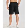 image:imageCOOFANDY Mens Casual Shorts 9 Elastic Waist Chino Shorts Lightweight Summer Dress Shorts with PocketsBlack