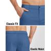image:imageCOOFANDY Mens Casual Shorts 9 Elastic Waist Chino Shorts Lightweight Summer Dress Shorts with PocketsDark Blue