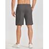 image:imageCOOFANDY Mens Casual Shorts 9 Elastic Waist Chino Shorts Lightweight Summer Dress Shorts with PocketsDark Grey