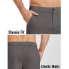 image:imageCOOFANDY Mens Casual Shorts 9 Elastic Waist Chino Shorts Lightweight Summer Dress Shorts with PocketsDark Grey