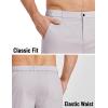 image:imageCOOFANDY Mens Casual Shorts 9 Elastic Waist Chino Shorts Lightweight Summer Dress Shorts with PocketsLight Grey