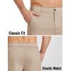 image:imageCOOFANDY Mens Casual Shorts 9 Elastic Waist Chino Shorts Lightweight Summer Dress Shorts with PocketsLight Khaki