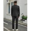 image:imageCOOFANDY Mens Suits Regular Fit 2 Piece Suit Set One Button Solid Blazer and Pants for Wedding Prom Casual BusinessBlack