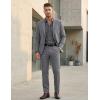 image:imageCOOFANDY Mens Suits Regular Fit 2 Piece Suit Set One Button Solid Blazer and Pants for Wedding Prom Casual BusinessDark Gray