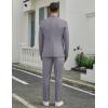 image:imageCOOFANDY Mens Suits Regular Fit 2 Piece Suit Set One Button Solid Blazer and Pants for Wedding Prom Casual BusinessLight Gray