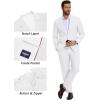 image:imageCOOFANDY Mens Suits Regular Fit 2 Piece Suit Set One Button Solid Blazer and Pants for Wedding Prom Casual BusinessWhite