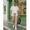 image:imageCOOFANDY Mens Casual Pants Drawstring Elastic Waist Chino Pants Straight Leg Slacks Cotton Twill Trousers with PocketsCamel
