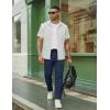 image:imageCOOFANDY Mens Casual Pants Drawstring Elastic Waist Chino Pants Straight Leg Slacks Cotton Twill Trousers with PocketsNavy Blue