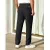 image:imageCOOFANDY Mens Casual Pants Elastic Waist Chino Pants Lightweight Drawstring Pants with PocketsAblack