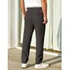 image:imageCOOFANDY Mens Casual Pants Elastic Waist Chino Pants Lightweight Drawstring Pants with PocketsDark Brown
