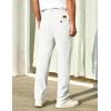 image:imageCOOFANDY Mens Casual Pants Elastic Waist Chino Pants Lightweight Drawstring Pants with PocketsWhite