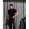 image:imageCOOFANDY Mens Classic Dress Pants Expandable Waist Suit Pants Breathable Business Casual SlacksBlack